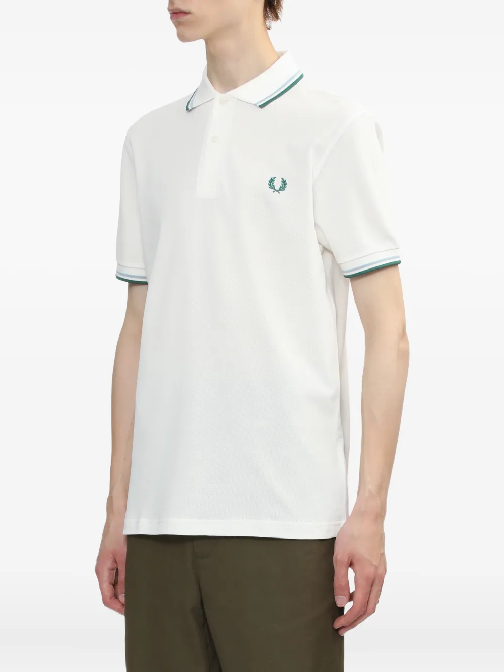 

Рубашка поло The Twin Tipped Fred Perry, белый
