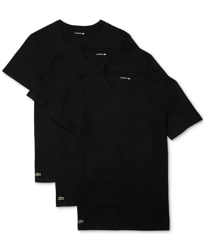 

Комплект из 3 мужских облегающих маек с круглым вырезом Lacoste, черный