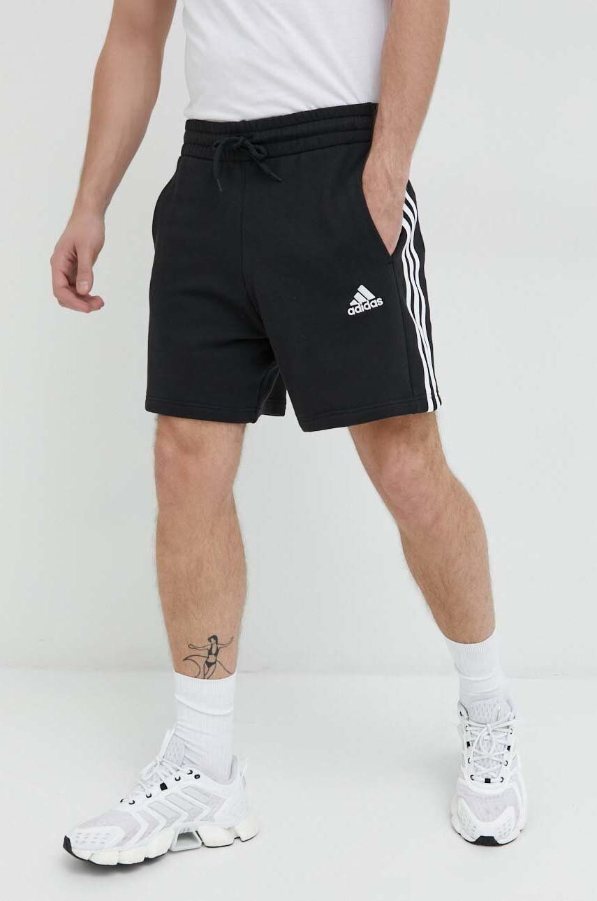 

Хлопковые шорты adidas, черный