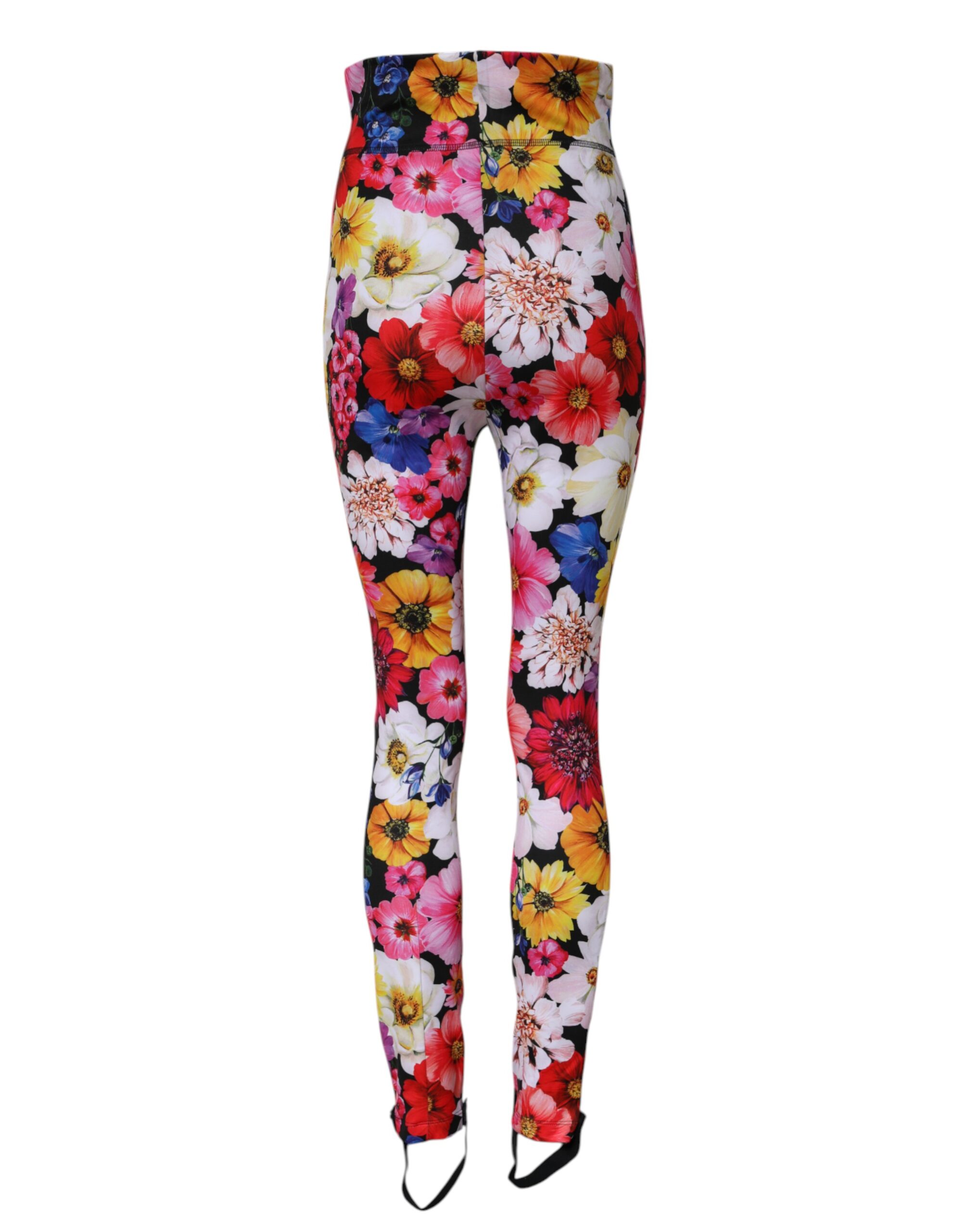 Джинсы Multicolor Floral High Waist Leggings Pants Dolce & Gabbana, мультиколор — фото 2