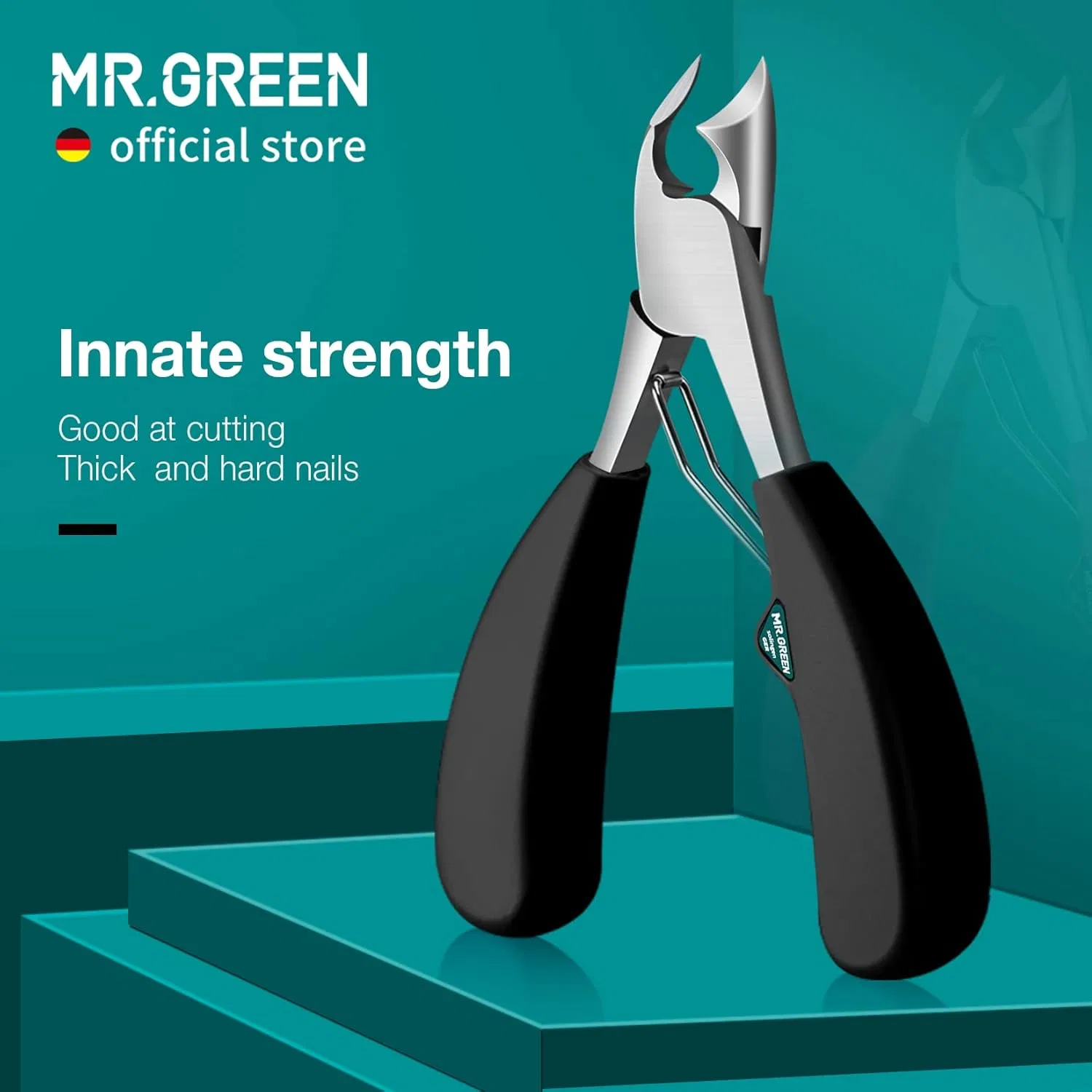 Кусачки для вросших ногтей MR.GREEN из нержавеющей стали, черные Mr.Green, Black + Nail Remover — фото 2
