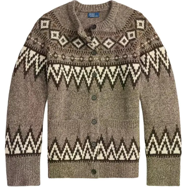 Кардиган с узором фэр-айл Polo Ralph Lauren, Umber