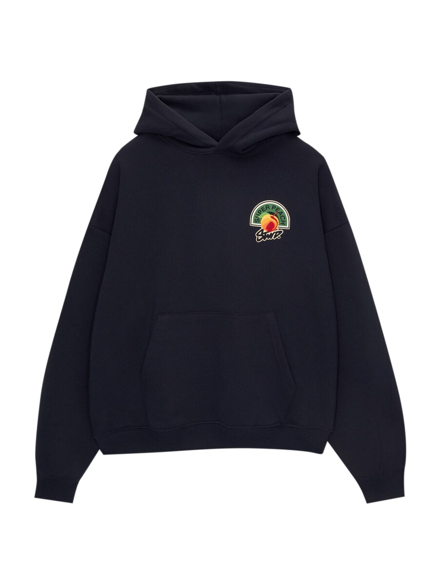 

Толстовка с капюшоном Pull&Bear Sweatshirt, темно-синий
