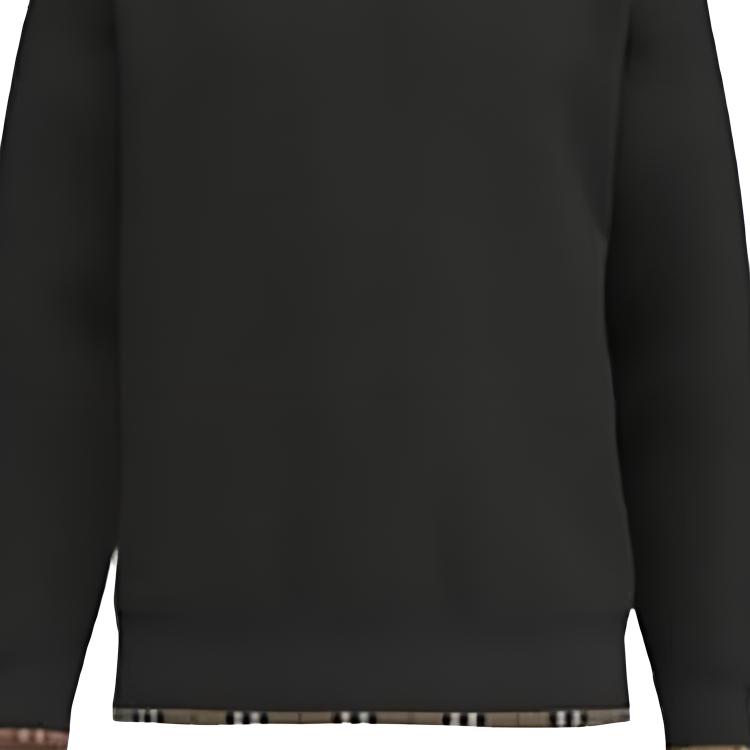 Свитшот Burberry мужской черный с круглой горловиной Moderate — фото 3