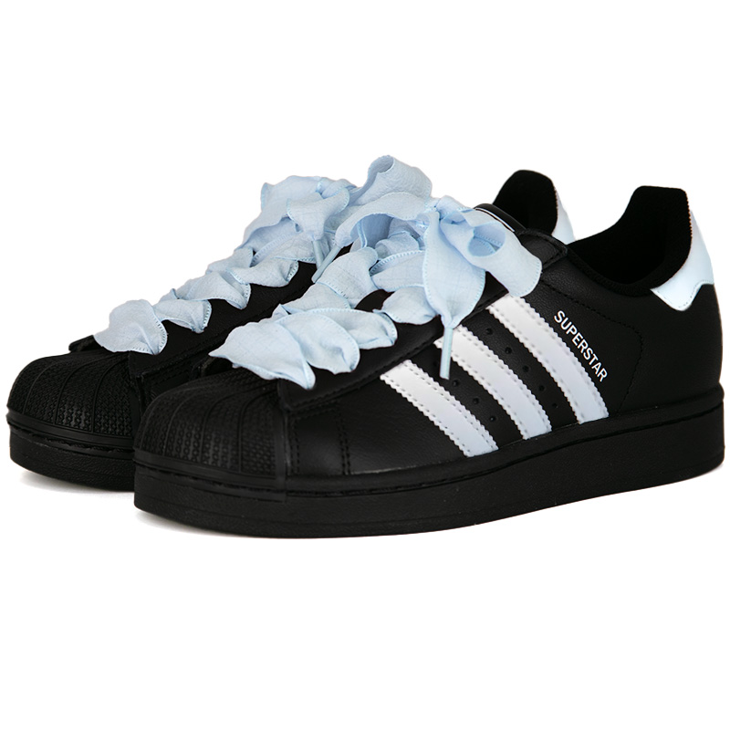 Superstar 2 Sea Salt Soda нескользящие устойчивые к истиранию низкие детские скейтбординг кроссовки Cerulean Adidas Originals, Cerulean — фото 4