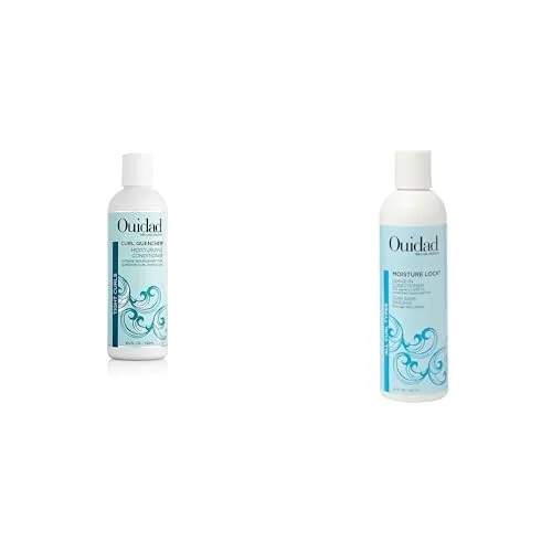 Увлажняющий кондиционер Ouidad Curl Quencher (240 мл) и несмываемый кондиционер Moisture Lock (240 мл) в комплекте - для четко очерченных и увлажненных локонов.