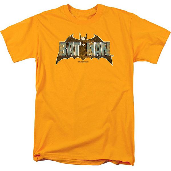 

Футболка с принтом Batman vintage bat logo на золоте Licensed Character