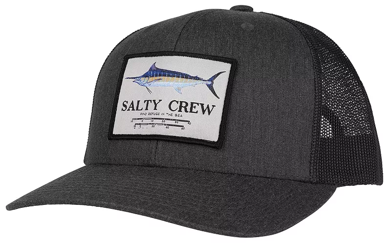 

Мужская кепка Salty Crew Marlin Mount Retro Trucker Hat, цвет Dark Heather Gray