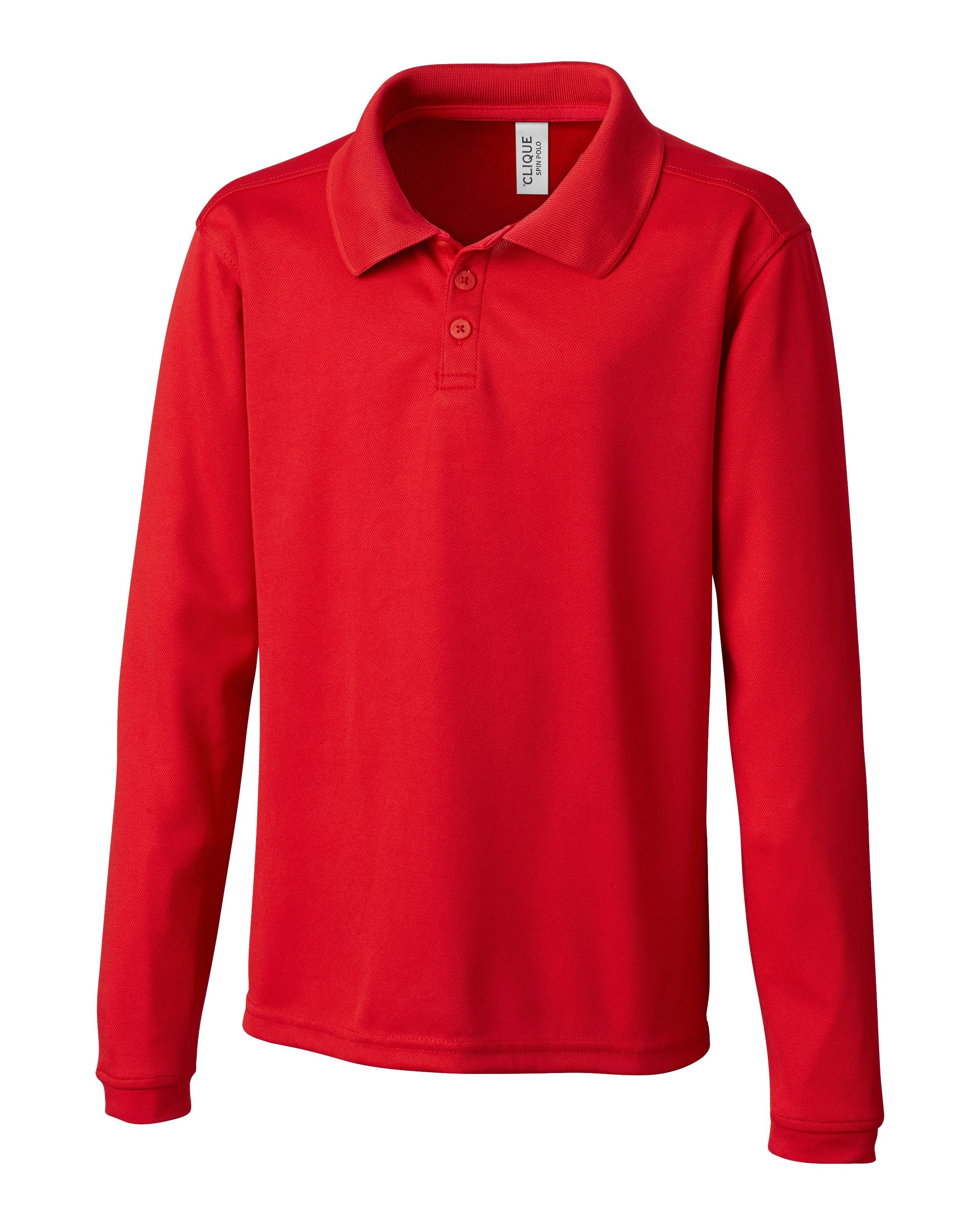 

Молодежное поло Clique L/S Spin, красный