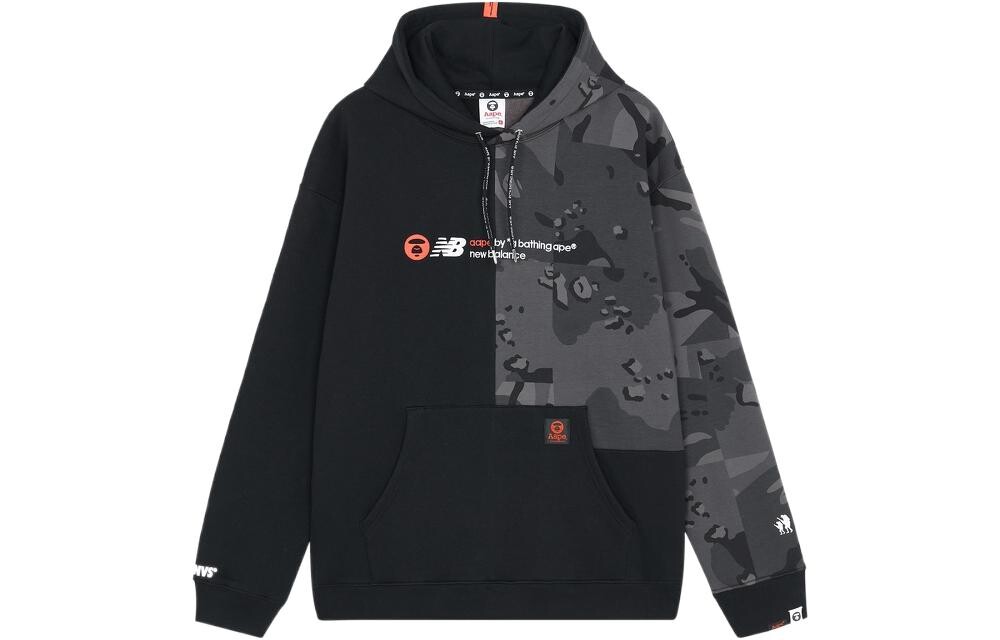 

Толстовка Aape X Мужская черная New Balance, черный