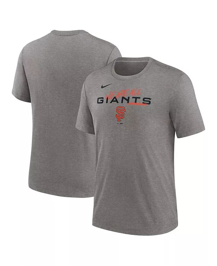 

Футболка мужская Heather Charcoal San Francisco Giants We Are All Tri-Blend Nike