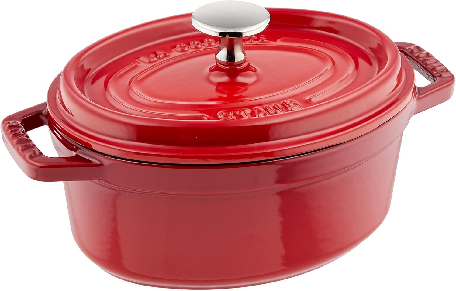 

Staub La Cocotte Oval 40511-498 Pico Cocotte Oval Cherry, 6,7 дюйма (17 см), маленький, литье обеими руками, эмалированная кастрюля, совместима с индукционной индукцией, аутентичный японский продукт