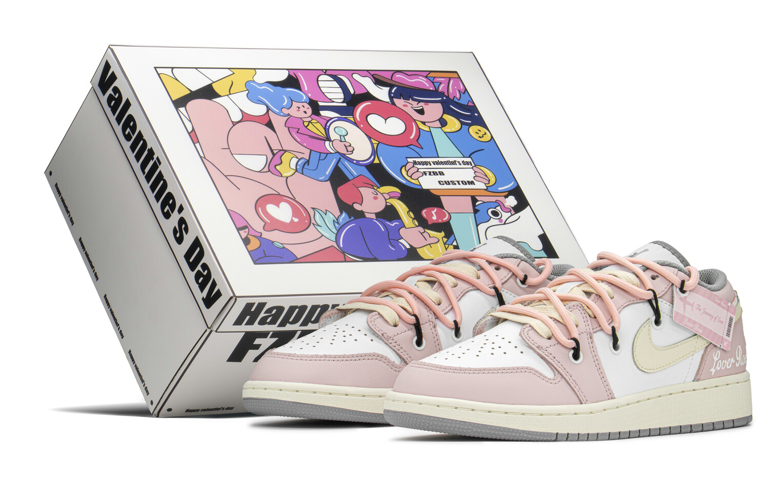 

Кроссовки Air Jordan 1 Vintage Basketball Shoes Women's Low-Top Flesh Pink