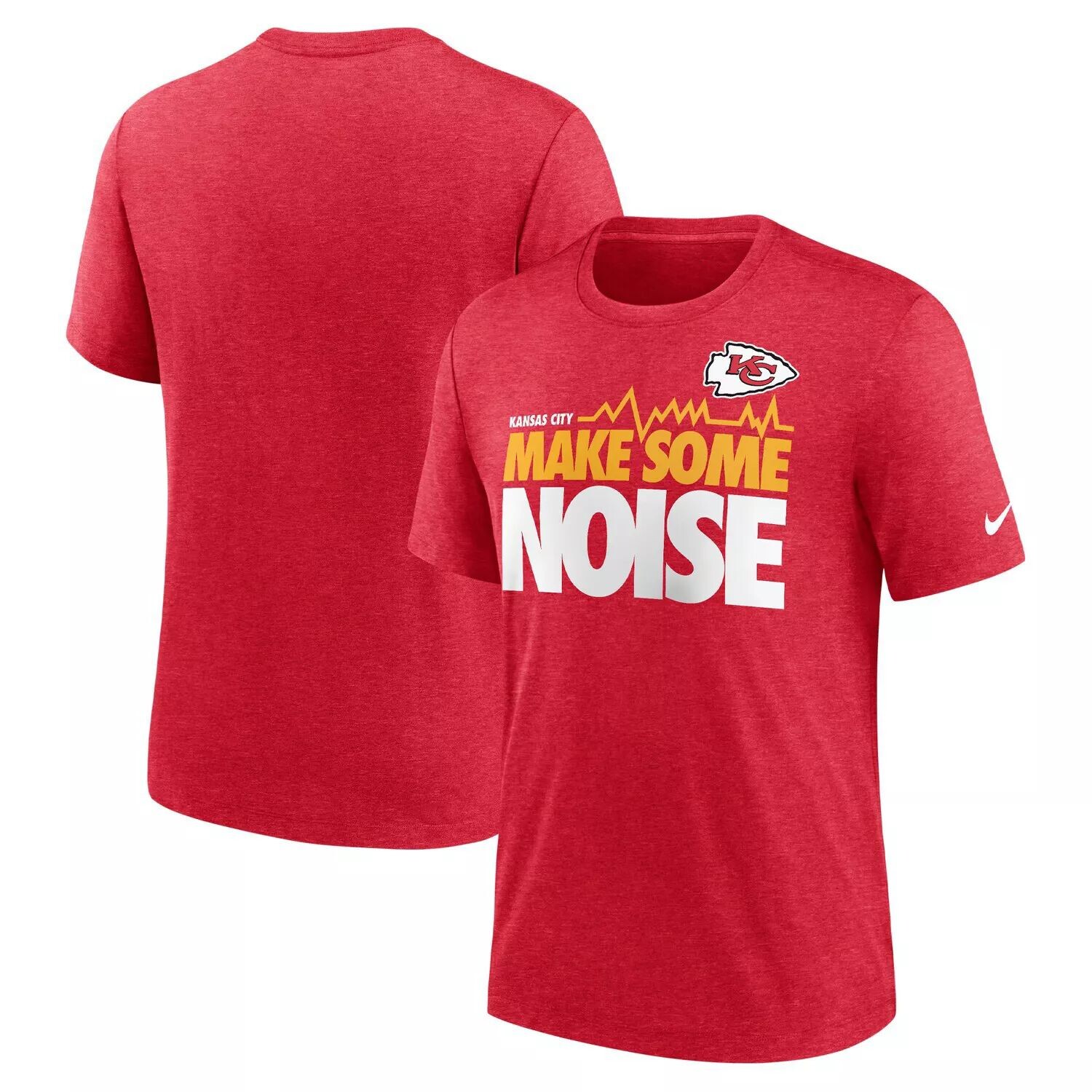 

Мужская красная футболка Kansas City Chiefs Local Tri-Blend с принтом Nike, Красный, Мужская красная футболка Kansas City Chiefs Local Tri-Blend с принтом Nike