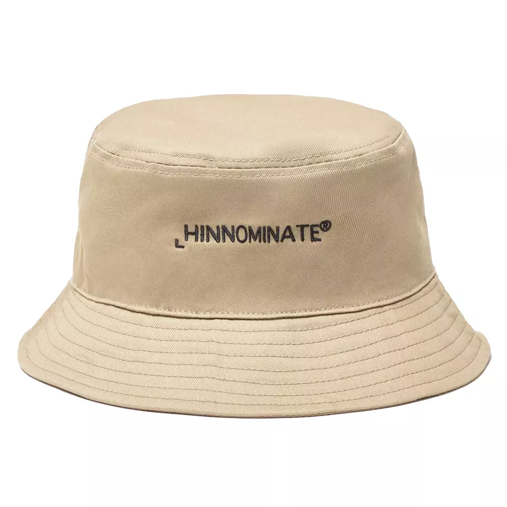

Шикарная бежевая хлопковая панама с вышивкой HINNOMINATE