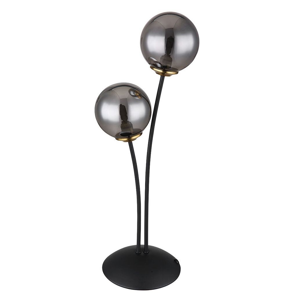 

Лампа настольная, металл, стеклянный шар, дымчатый, G9, H 48 см Globo Lighting