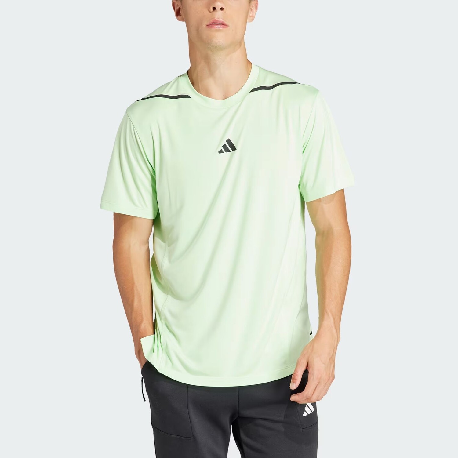 DESIGNED 4 Футболка мужская светло-зеленая Adidas, светло-зеленый — фото 2