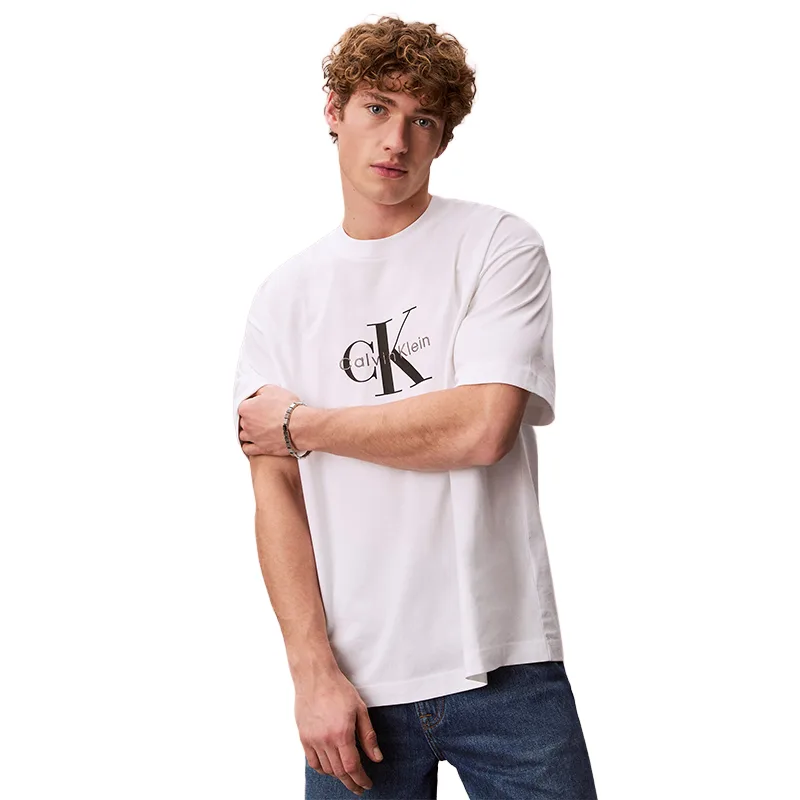 Футболка мужская SS25 Calvin Klein, YAF-Ivory