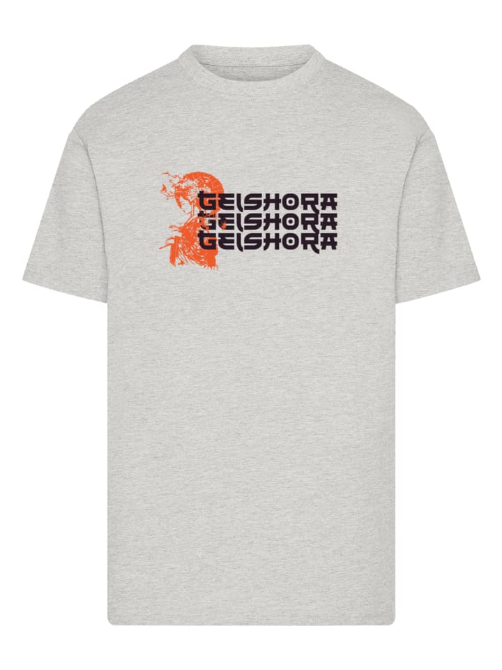 

Футболка Geishora Japan Streetstyle в цвете серый вереск F4NT4STIC