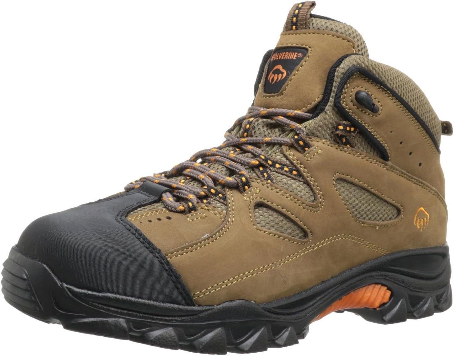 

Мужские модные ботинки Wolverine Hudson с металлическим носком и средней высотой, оранжевый/коричневый