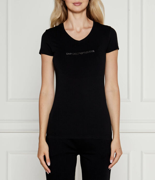 

Футболка женская Emporio Armani Slim Fit, черный