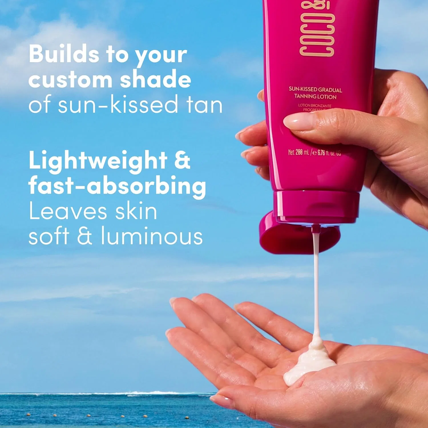 Увлажняющий лосьон для постепенного загара «Sun-kissed Gradual Tanning Lotion» от Coco & Eve Coco & Eve — фото 4