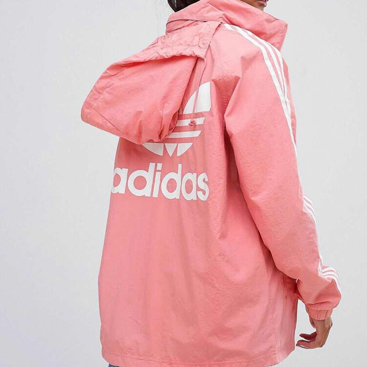 Куртка женская фактурная розово-красная Adidas Originals, цвет Texture Rose Red — фото 4