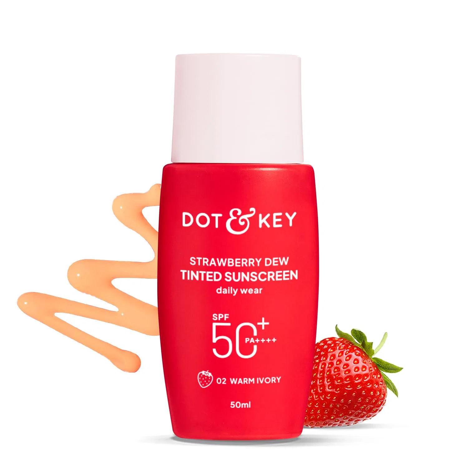 Тонирующий солнцезащитный крем «Strawberry Dew» SPF 50+ от Dot & Key Dot & Key