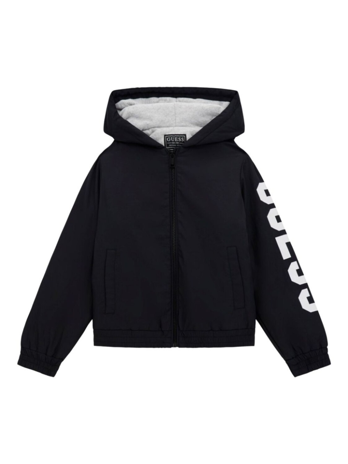 

Guess kids куртка с логотипом, черный
