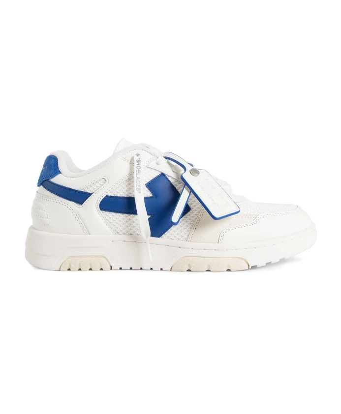 

Кожаные кроссовки с сеткой Off White, белый