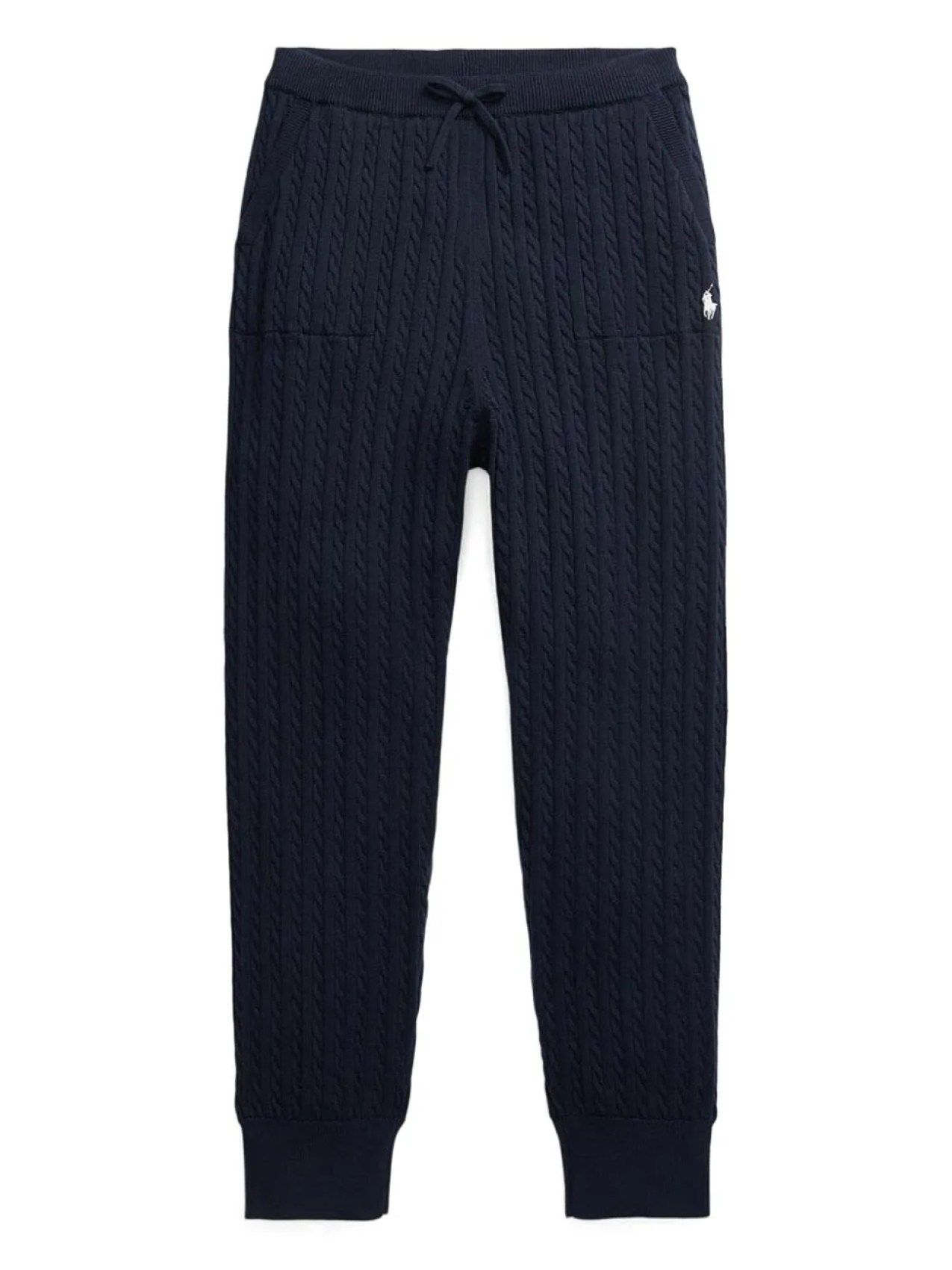 

POLO RALPH LAUREN KIDS брюки фактурной вязки, синий