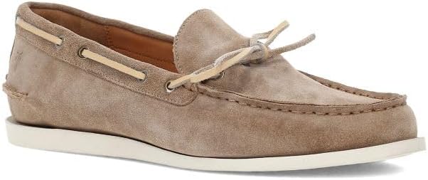 

Мужские лоферы Frye Mason One Eye Tie - стильная, прочная кожаная повседневная обувь с вечным дизайном, Mushroom - Silky Suede