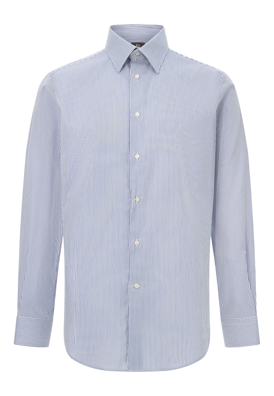 

Рубашка на пуговицах классического кроя Boggi Milano, темно-синий