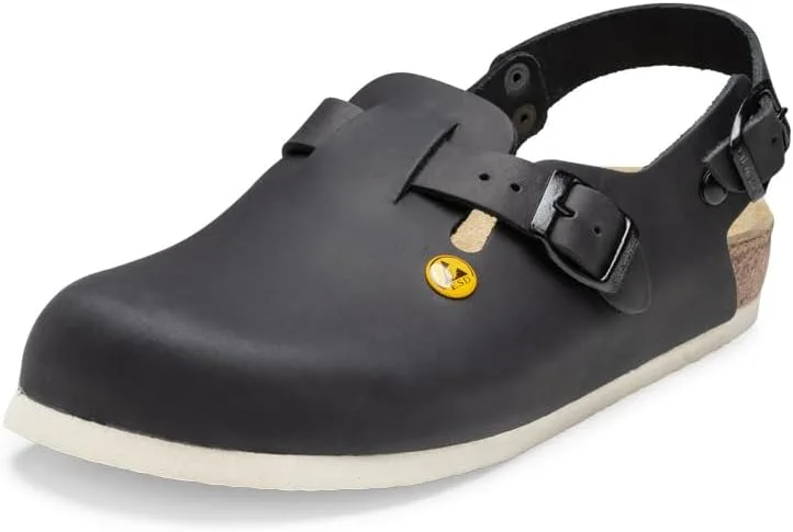 VITAFORM Сабо Arbeitsschuhe - ESD Сабо для Damen und Herren - Naturkork Fußbett Eva-Sohle - Damen Schuhe Gesundheit, черный