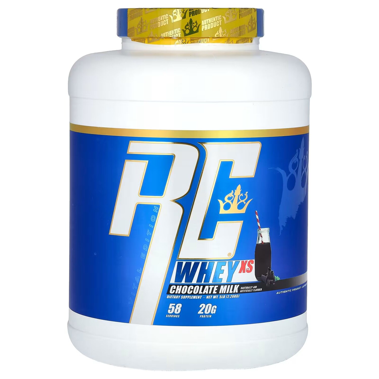

Vital Edition, Whey XS, шоколадное молоко, 5 фунтов (2,26 кг) Ronnie Coleman