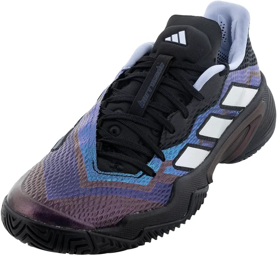 Мужская теннисная обувь Adidas Barricade Clay, черный/белый/синий — фото 2
