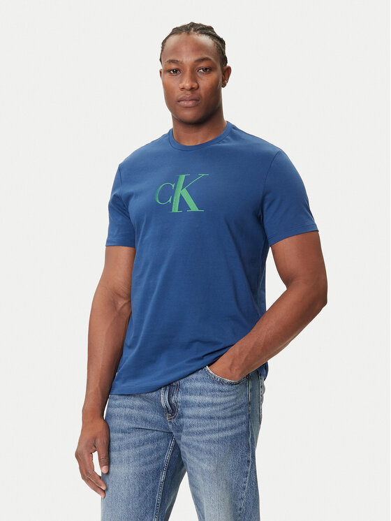 

Футболка regular fit Center Monogram LV04RC857G Calvin Klein Jeans, синий