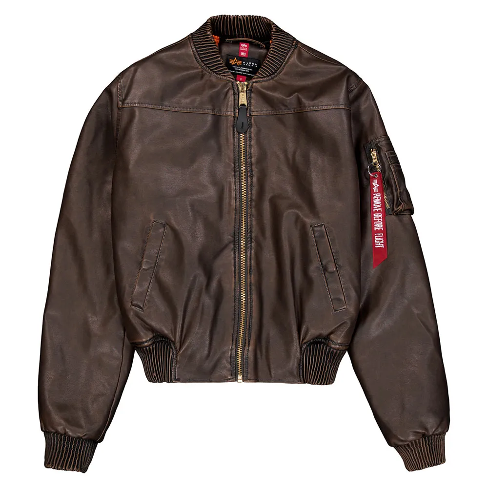 

Куртка Alpha Industries Ma-1 Fl Vintage bomber, коричневый