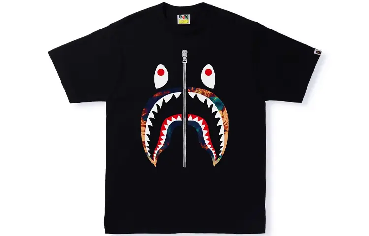 

Футболка Shark Series для мужчин A Bathing Ape, хаки