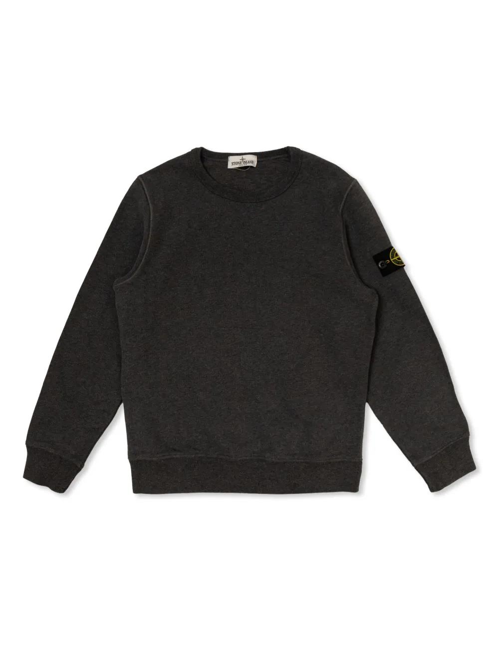 

Джемпер с нашивкой-логотипом Stone Island Junior, серый