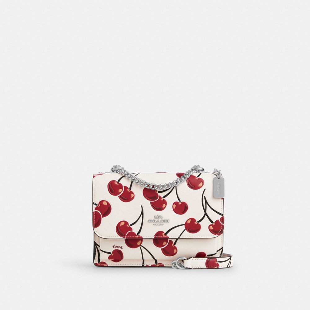 

Сумка кросс-боди Coach Mini Klare Crossbody Bag With Cherry Print, серебряный/мульти, Серебристый, Сумка кросс-боди Coach Mini Klare Crossbody Bag With Cherry Print, серебряный/мульти