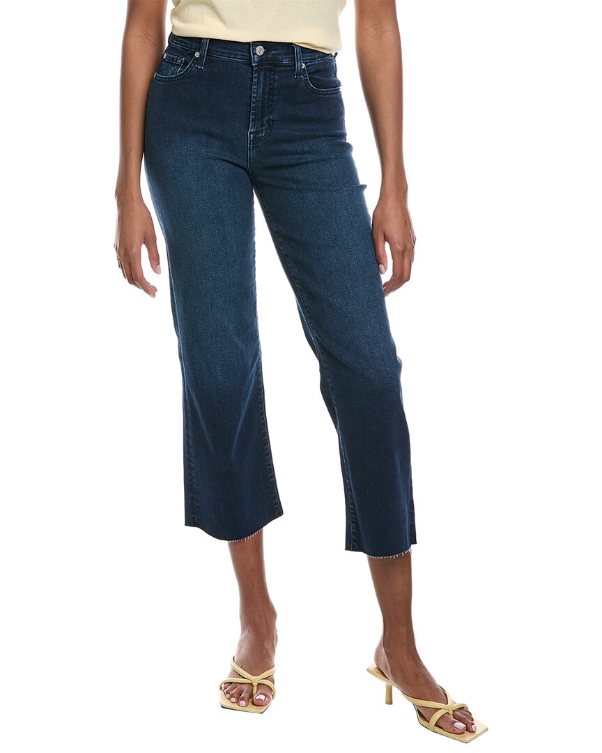 

7 For All Mankind Alexa Kaia укороченные джинсы, синий