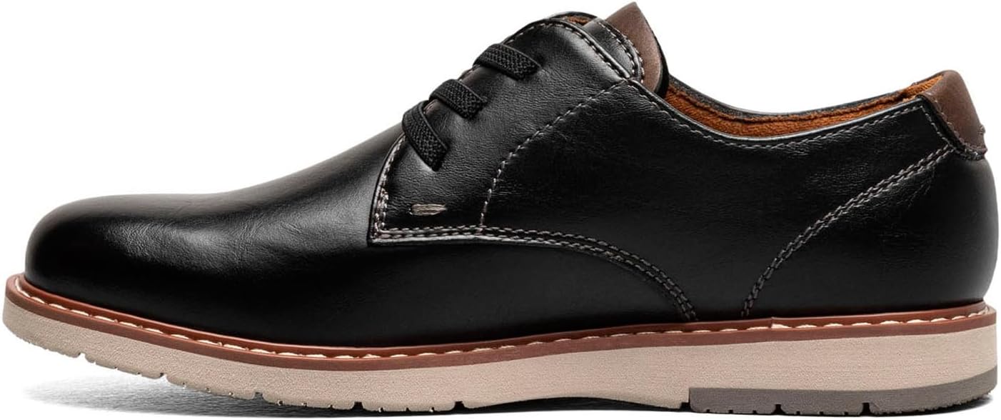 Детские оксфорды Florsheim Vibe с простым носком- для маленьких и больших детей, черный — фото 4
