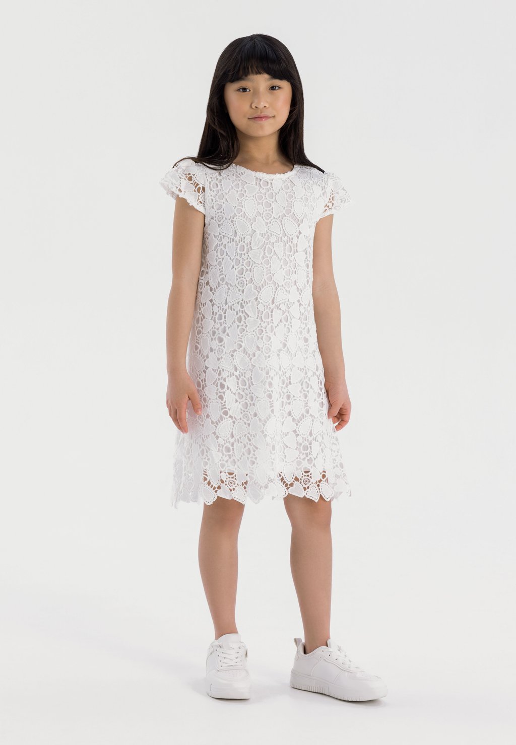 

Элегантное платье SHORT SLEEVE LACE MINOTI, белый