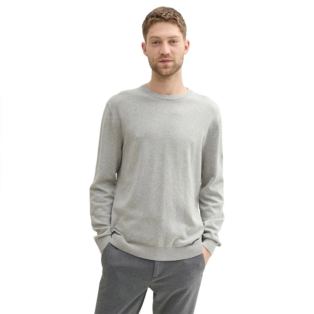 

Свитер Tom Tailor 1039810 Basic Knit, серый