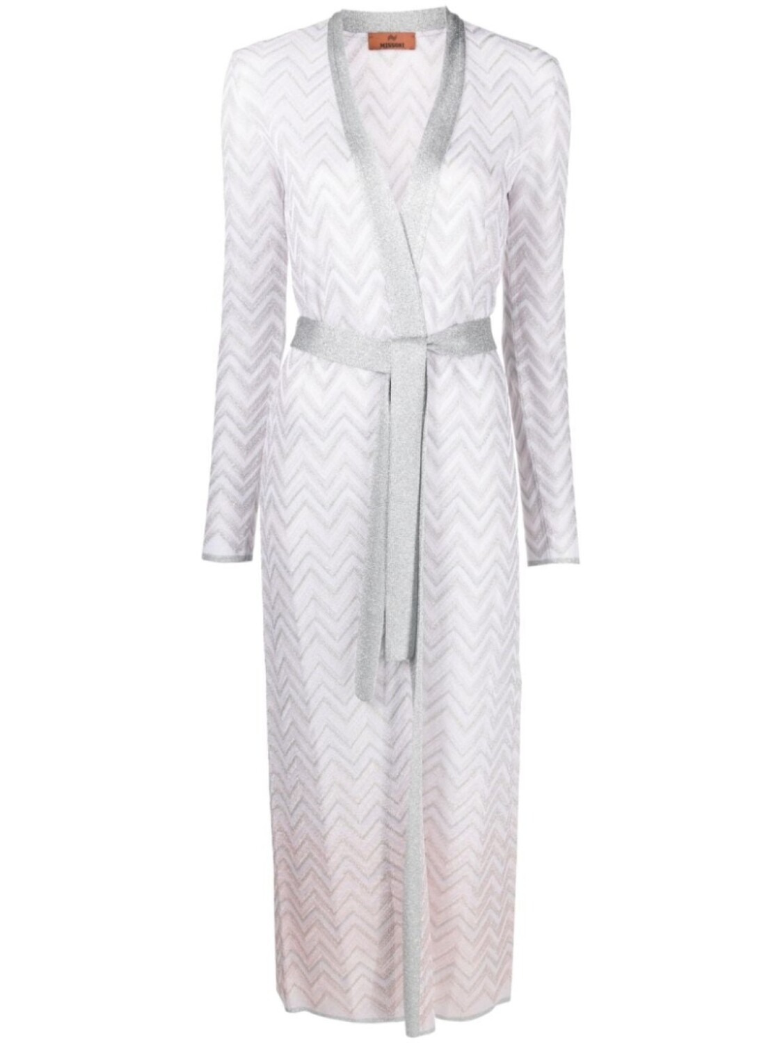 

Missoni кардиган с узором шеврон, розовый