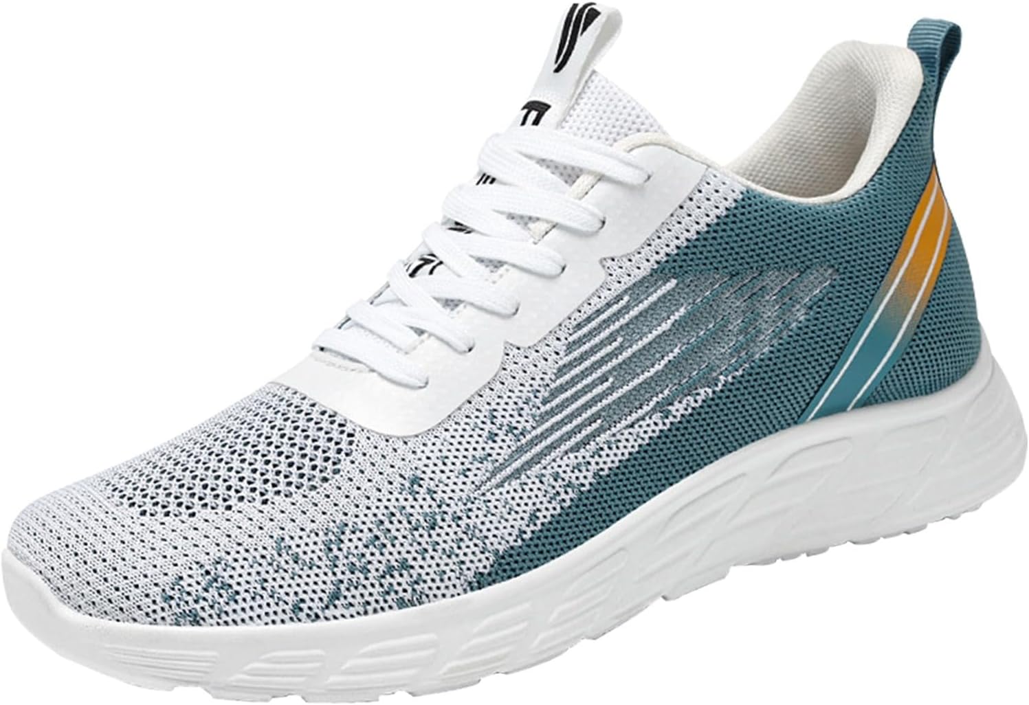 

Модные мужские спортивные кроссовки на весну и лето с плоской подошвой, легкие, из сетчатого дышащего материала, водонепроницаемые, без шнурков Generic, белый