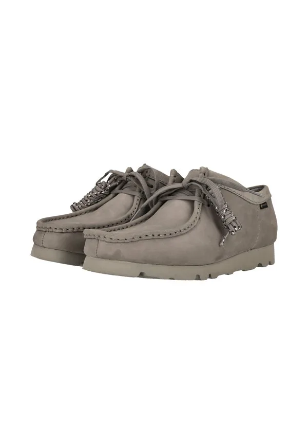 Повседневные кроссовки wallabee на шнуровке Clarks Originals, Grey Nubuck — фото 2
