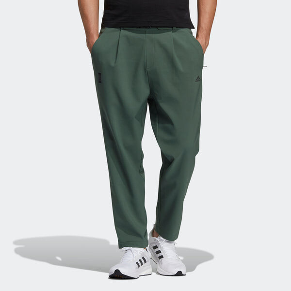 Повседневные брюки wj pnt wv теплые однотонные свободные спортивные брюки athleisure casual Adidas, зеленый — фото 2