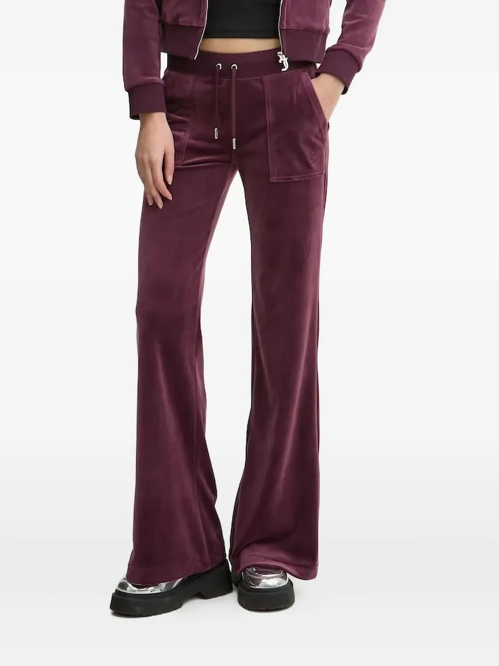 

Велюровые брюки с карманами Juicy Couture, красный